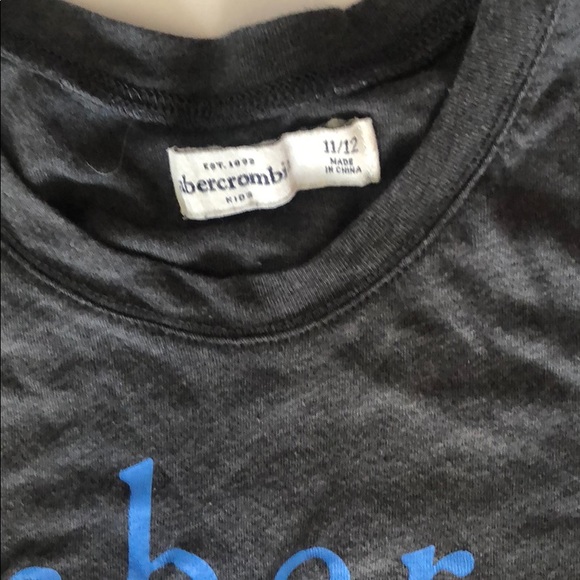 Grey Abercrombie kids t-shirt - Picture 2 of 3